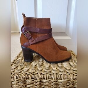 Ralph Lauren Brown Suede Ankle Boots Womens 9.5
